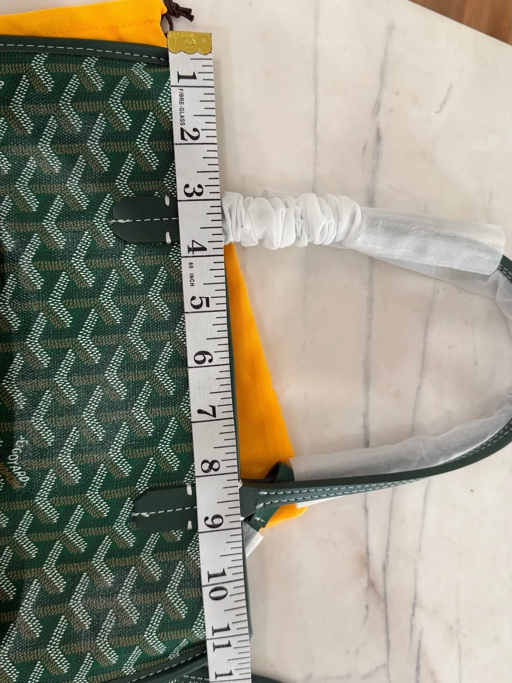 LUXURY INSPIRED Green Patterned Tote Bag- Mini - Picture 9 of 12